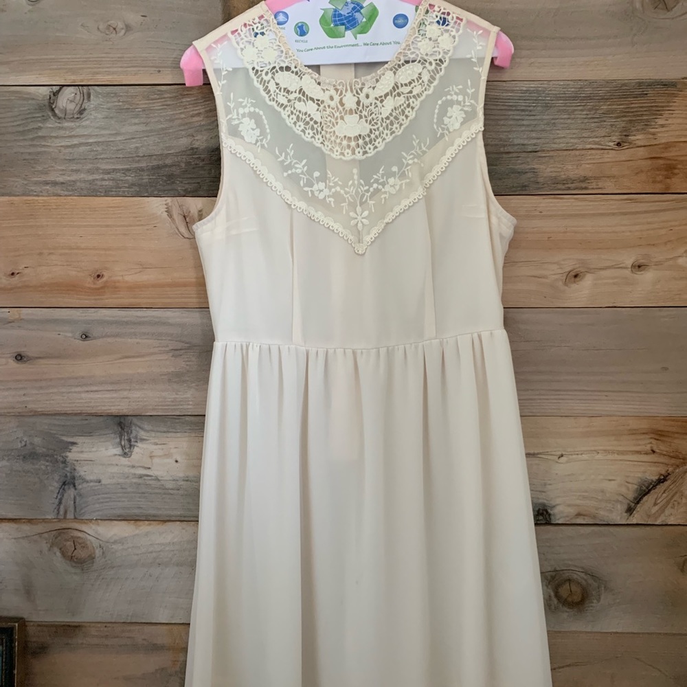 H&M cream colored dress